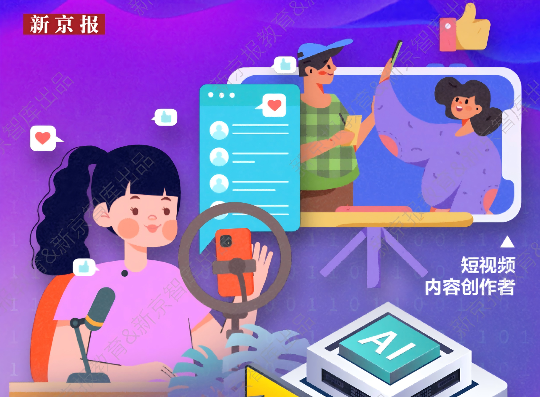 海洋之神8590入选新京报《数字经济下矫捷就业发展钻研汇报》新闻配图